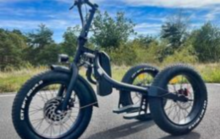 Electric tricycle - Standing cyclo - Croix de Bauzon
