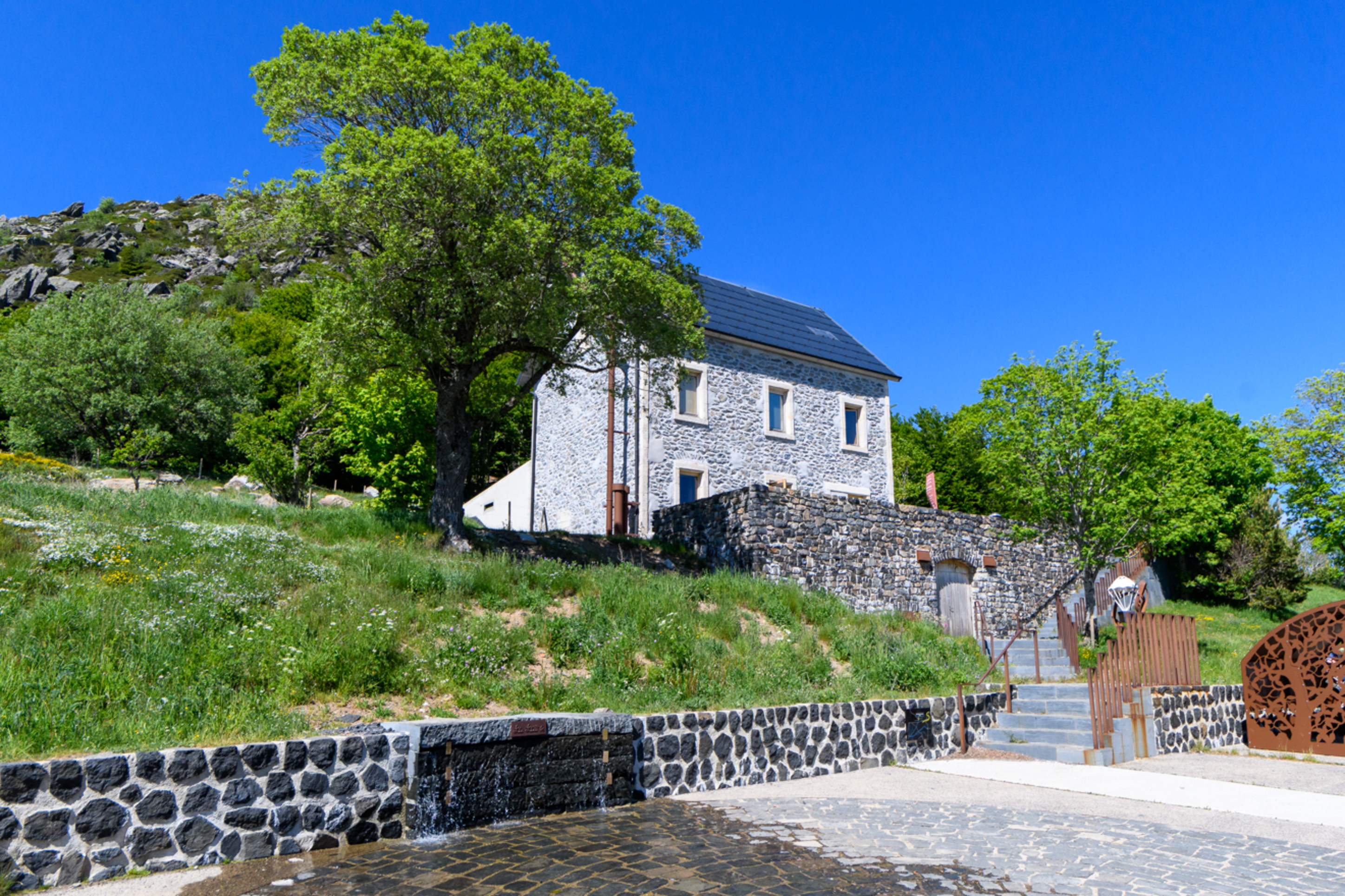 Authentic source of the Loire and site house of Mont Gerbier de Jonc