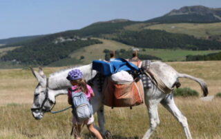 The GR®7 and the watershed with the family at donkey’s pace