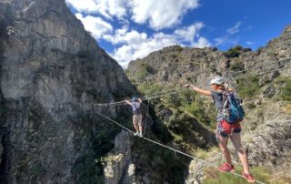 Via ferrata du lac de Villefort avec Kayacorde © Kayacorde Ardèche