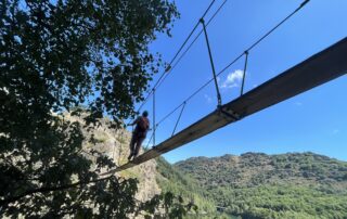 Via ferrata du lac de Villefort avec Kayacorde © Kayacorde Ardèche