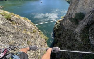 Via ferrata du lac de Villefort avec Kayacorde © Kayacorde Ardèche