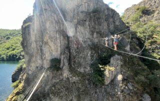 Via ferrata du lac de Villefort avec Kayacorde © Kayacorde Ardèche