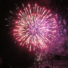 Feu d'artifice et bal