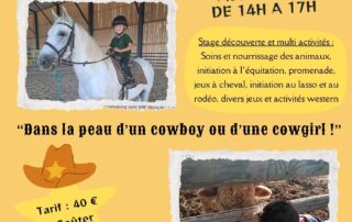 Stage d’équitation : enfants / parents Stage d’équitation : enfants / parents