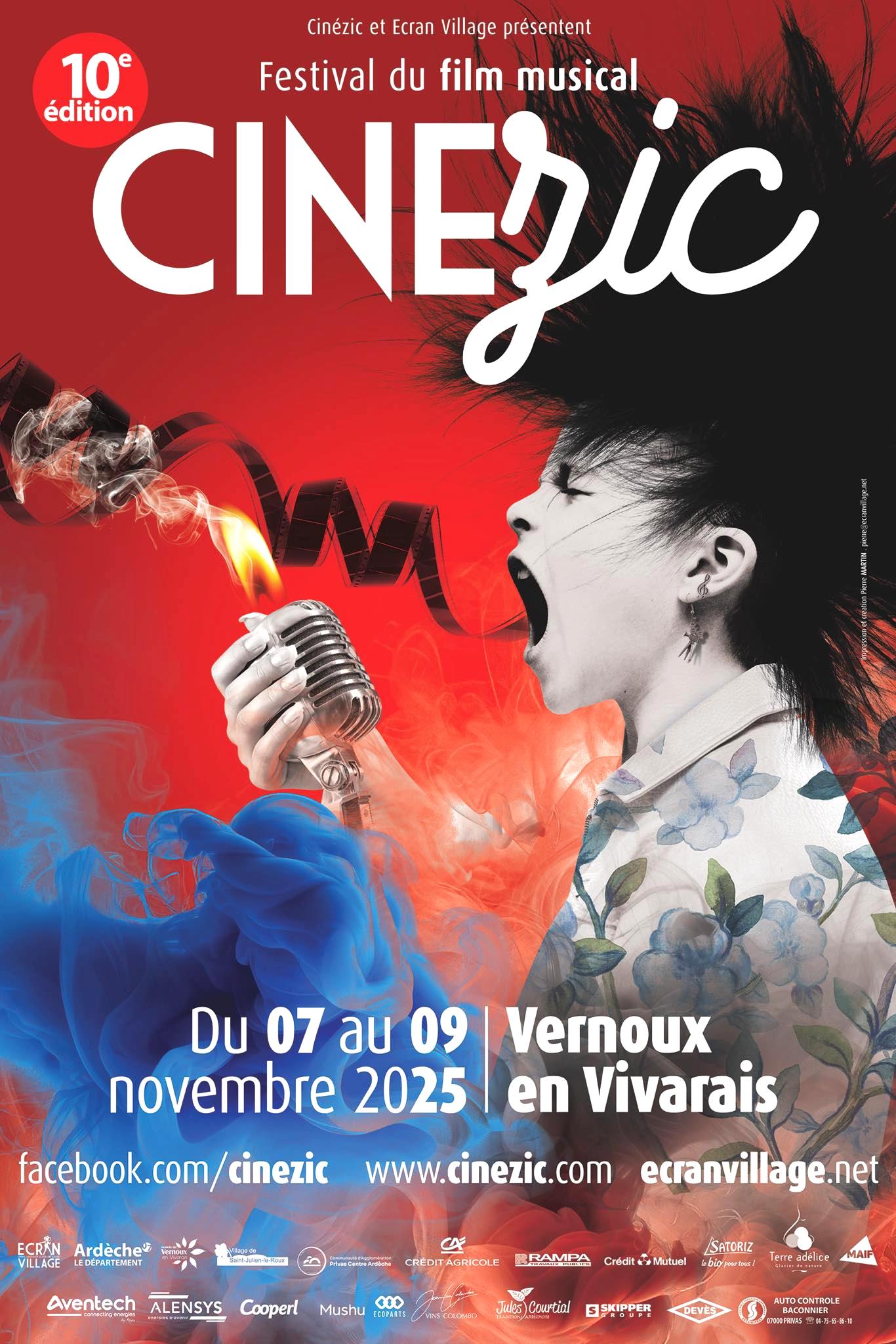 Affiche de la 10ème édition du festival "Cinézic"