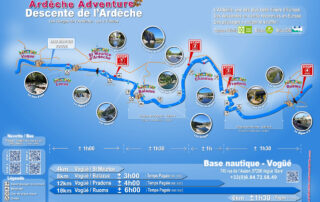 parcours canoe © ardeche adventure