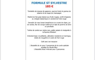 Menu Saint-Sylvestre