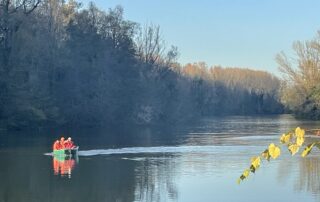 L&rsquo;équipe d&rsquo;archéologue – Evéha, sur le Tarn, novembre 2025 © Agglomération Gaillac-Graulhet