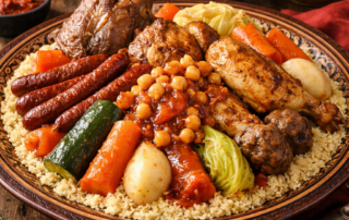 Soirée d&rsquo;ouverture La guinguette : Couscous royal_Saint-Martial © IA