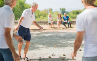 Bal et concours de pétanque