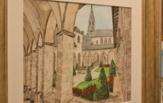 Vernissage de l&rsquo;exposition : L&rsquo;Odyssée d&rsquo;un compagnon en aquarelles, à l&rsquo;Hôtel-Restaurant le Val d&rsquo;Amby_Hières-sur-Amby © E.Bebi Office de Tourisme des Balcons du Dauphiné