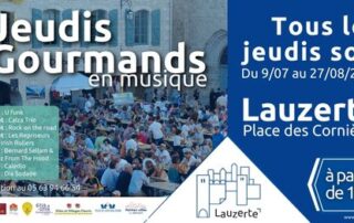 « U Funk » en concert lors du Jeudi Gourmand_Lauzerte © Mairie de Lauzerte