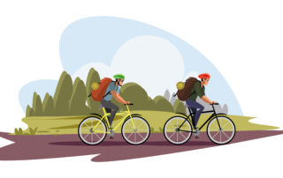 Randonnée vélo © studio4rt de Freepik