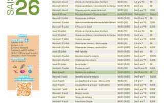 Horaires L&rsquo;École du vent © CCSTI de l'Ardèche