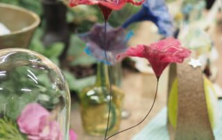 Fleurs en laine © Zoé Massot