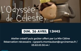 Ciné | Atelier & Goûter – L&rsquo;odyssée de Celeste © CGR