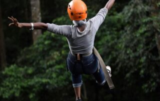Grande tyrolienne- La Croix de Bauzon_Borne © Croix de Bauzon
