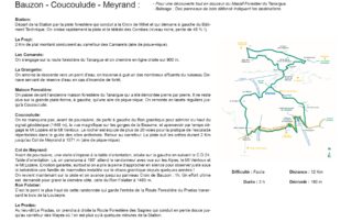 Randonnée pédestre : Coucoulude – Meyrand – Croix de Bauzon_Borne © Croix de Bauzon