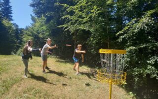 Disc Golf – trou n°5 – La Croix de Bauzon
