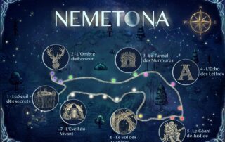 Plan parcours NEMETONA © La forêt des Arboris