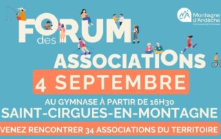 Forum des associations – Montagne d&rsquo;Ardèche