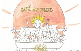 Repas jambon à la broche_Sainte-Eulalie © Café au soleil