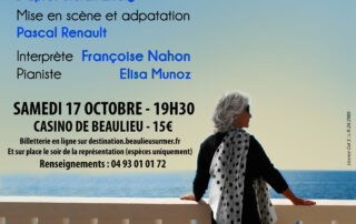 Pièce de théâtre : 24 heures de la vie d’une femme_Beaulieu-sur-Mer © DR Ville de Beaulieu