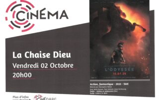EVE-Séance de cinéma « l&rsquo;Odyssée » _La Chaise-Dieu-Affiche © Ciné parc